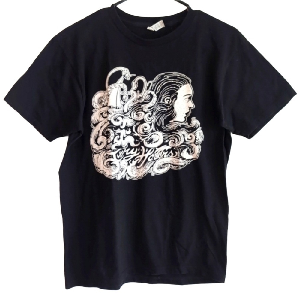 Ivory Hours Alstyle Men's Medium Black Graphic Band Merch Short Sleeve t shirt